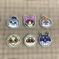 アンパンマン　刺繍ワッペン6個セット