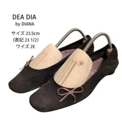 DEA DIA by DIANA コーデュロイ フラットシューズ ブラウン