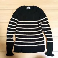 H&M ストライプ 長袖ニットセーター 140サイズ
