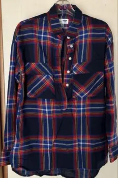 old NAVY チェックシャツ　xsサイズ