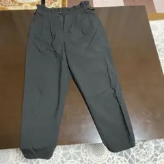 【最終お値下げ中】ヘザー　黒ワイドパンツ