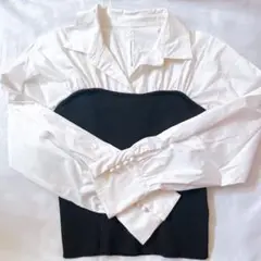 ニット ビスチェ 長袖