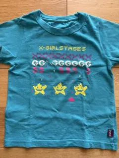 X-girl Stages ドット絵 Tシャツ 6Tのサムネイル