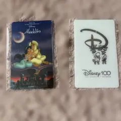 Disney アラジン プーさん カードステッカー 2枚まとめて