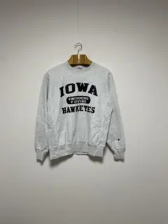 Champion リバースウィーブ 復刻 単色タグ IOWA アイオワ大学