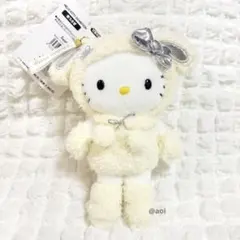 ハローキティ展　50周年　京都限定　マスコットキーホルダー　雪うさぎ