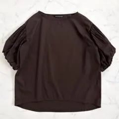 美品✨ ミズイロインド ボリュームスリーブ ブラウス プルオーバー ゆったりのサムネイル