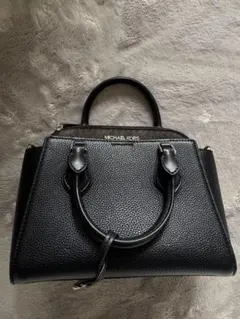 MICHAEL KORS ブラックレザー ショルダーバッグ