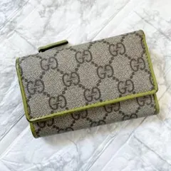 美品✨GUCCI グッチ 6連 GGスプリーム キーケース　コインケース