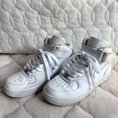 NIKE エアフォース1 MID ホワイト 22.5cm