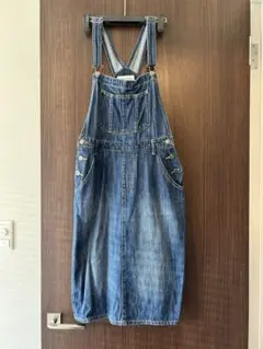 チャオパニック　デニムスカートサロペット　デニムジャンパースカート　M