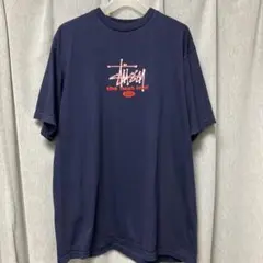 40704 STUSSY ステューシー Tシャツ 紺色