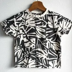 ZARA KIDS ザラキッズ リーフ柄 Tシャツ 98cm 2歳 3歳 総柄のサムネイル