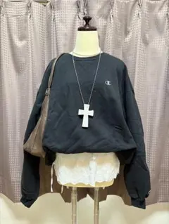 y2k Champion チャンピオン ブラックトレーナー