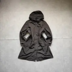 フード付きロングコート モッズコート ミリタリー カジュアル シンプル モード