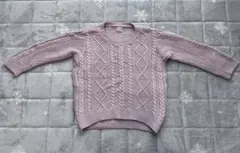 プティマイン　ケーブルニット　Mサイズ