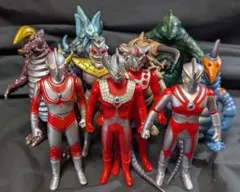帰ってきたウルトラマン・Ａ・タロウ・レオ＆登場怪獣宇宙人（バンダイ）10体セット