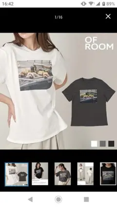 OF ROOM フォトプリントTシャツ 半袖