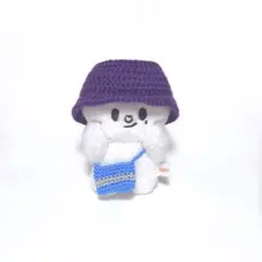 skzoo 10cmぬいぐるみ ジニレット用 バケハ(紫)＆ポシェット