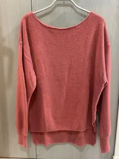 NICE CLAUPピンク長袖ニット