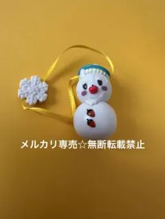 ディズニー デール スノースノー クリスマスオーナメント カプセルトイ 雪だるまのサムネイル