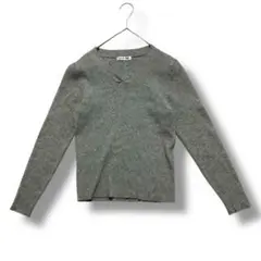 HEALTHY KAREN 長袖ニット Lサイズ　グレー　灰色　セーターメンズ