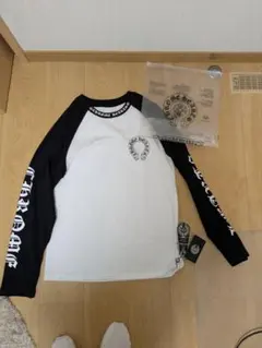 破格 クロムハーツ 白黒 ホースシュー ロンT 長袖Tシャツ サイズS
