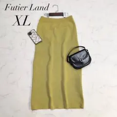 FutierLandタイトスカートウエストゴムハイゲージニットロングXL伸縮性のサムネイル