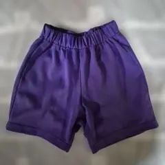 紫色 ショートパンツ ポケット付き