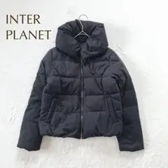 インタープラネット ダウン　カジュアル シンプル 無地 ショール　小顔