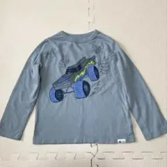 キッズ 100サイズ GAP プリントTシャツ グレー 長袖