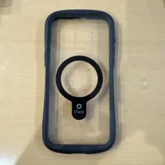 iFace マグネット充電対応クリアケース ブラック