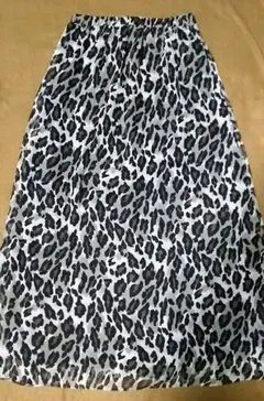 【美品】リトルニューヨークのフレアシフォンロングスカート