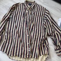 ストライプシャツ ベージュ