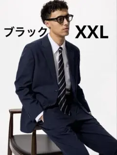 ユニクロ　感動ジャケット　ブラック　XXL