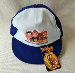レトロ ドンキーコング キャップ 紺 54ｃｍ キッズ子供用 任天堂ゲーム 帽子