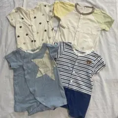 ロンパース 4着セット　【60〜70】　洗い替え