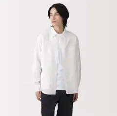 ★無印良品★新品★ ヘンプ混 長袖シャツ　Mサイズ