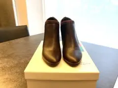 銀座かねまつ　ショートブーツ　革×スエード