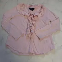 Ralph Lauren ピンク フリル長袖シャツ