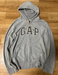00s GAP ジップパーカー フード裏サーマル y2k テック 短丈
