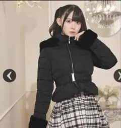 ミシェルマカロン　ファーフードライダース　 XS ブラック ミシェルマカロン ファーフードライダース XS ブラック