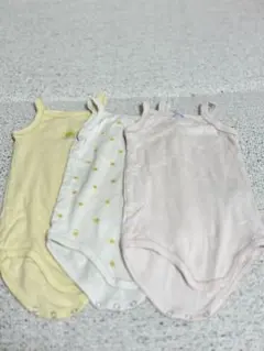 プチバトー　12m/74cm ロンパース　袖なし　まとめ売り　女の子