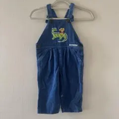 コーデュロイオーバーオール 恐竜