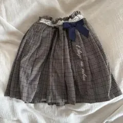 axes femme kids チェック柄プリーツスカート