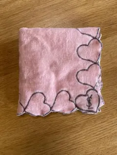 イブサンローラン　タオルハンカチ　ハート