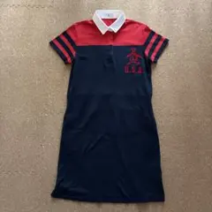Munsing wear ロング　Aライン　ポロシャツ　ワンピース　洗える Munsing wear ロング Aライン ポロシャツ ワンピース 洗える - メルカリ
