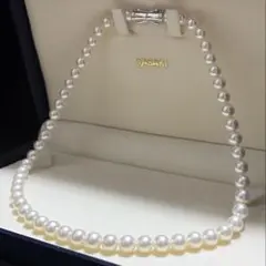 K14WG/ロング103cm】TASAKI アコヤ真珠 ネックレス テリ強 - メルカリ