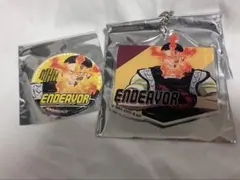 ヒロアカ　エンデヴァー　アクキー　缶バッジセット