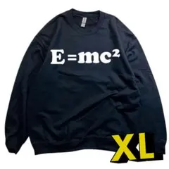 E=mc2 スウェットトレーナーブラック　XLサイズ　Dr.Stone 石神千空